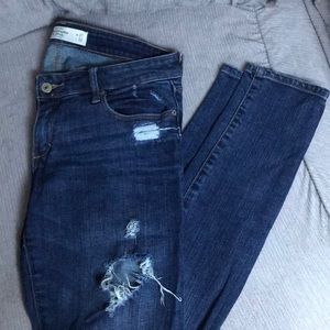 Abercrombie skinny distressed jeans